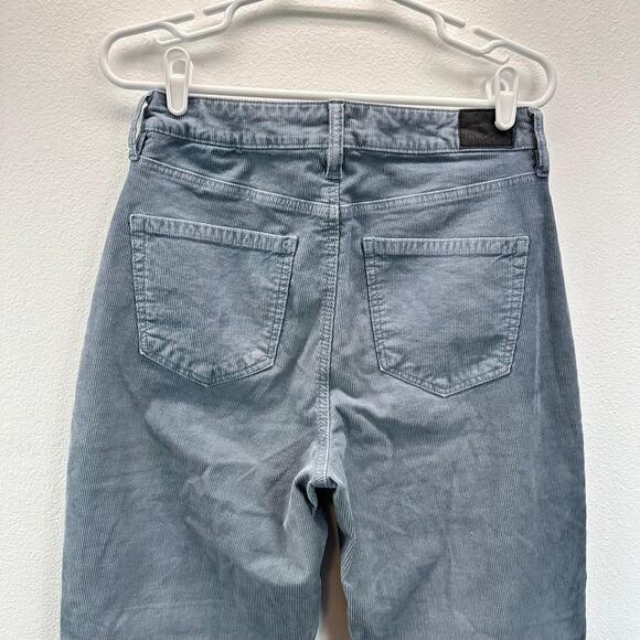 American Eagle Mom Straight Jeans Corduroy Pants Light Blue 8 Short - Picture 5 of 14